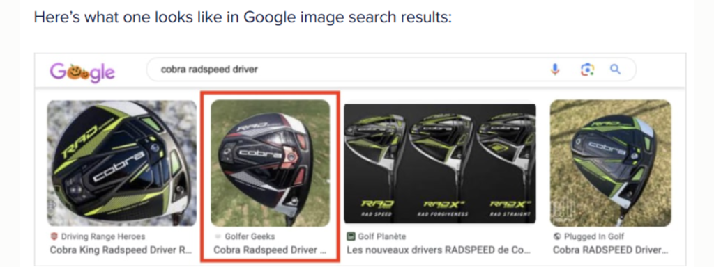 image optimization for golf geeks