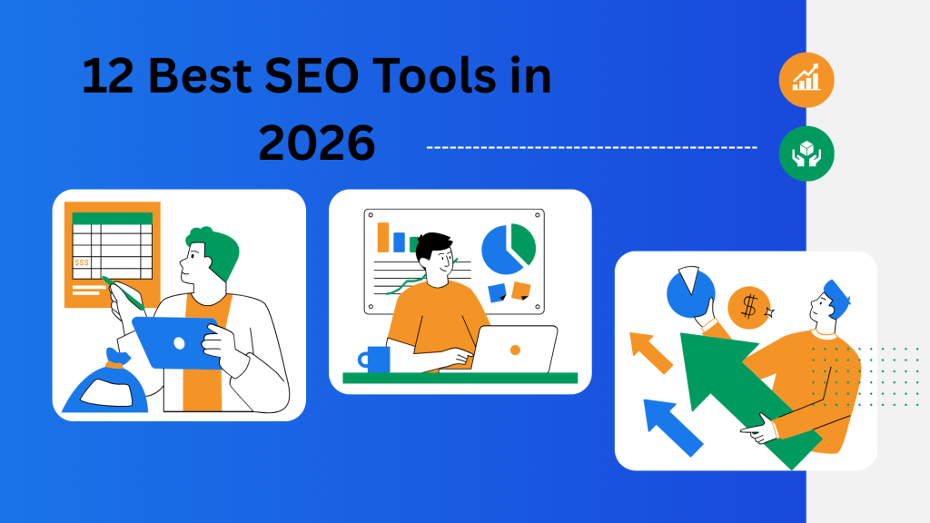 Blue White Creative Illustrative SEO Marketing Agency Presentation 1